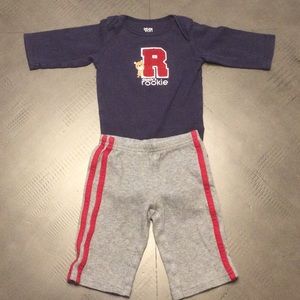 Carter’s Onesie and Pant Set w/ Overlap Shoulder